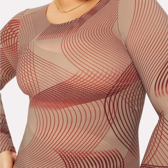 NWT! Yitty By Fabletics Nearly Naked Shapewear Longsleeve Body Brown Size 1X/2X - Picture 6 of 15